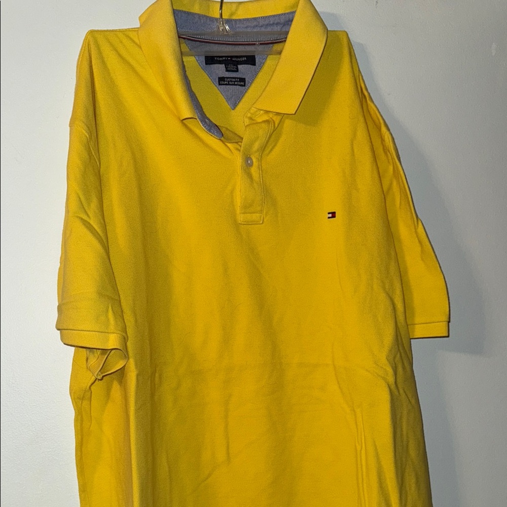 Tommy Hilfiger Bright Yellow Men's Polo